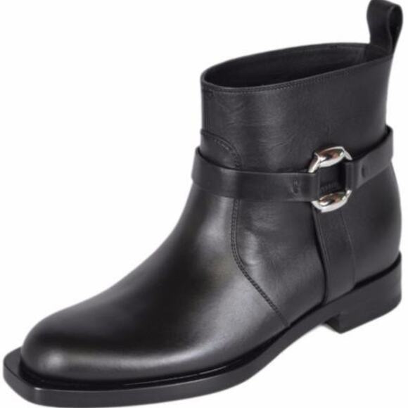 Gucci Black Leather Cirano Lux Ankle Boots/Booties 370691 Women's Size 6 - Picture 1 of 12